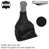 FITS MAZDA 323F 89-94 BLACK STITCH OVER-RUBBER LEATHER GEAR GAITER CUSTOM NEW