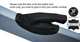 BLACK DOUBLE STITCH LEATHER HANDBRAKE GAITER FITS LOTUS ELISE & EXIGE MK2 01-12