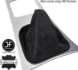 BLACK STITCH REAL SUEDE MANUAL GEAR GAITER FOR MERCEDES C CLASS W203 2000-2007
