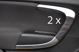 red sttiching FITS VAUXHALL INSIGNIA 08+ 2X FRONT DOOR HANDLE LEATHER COVERS
