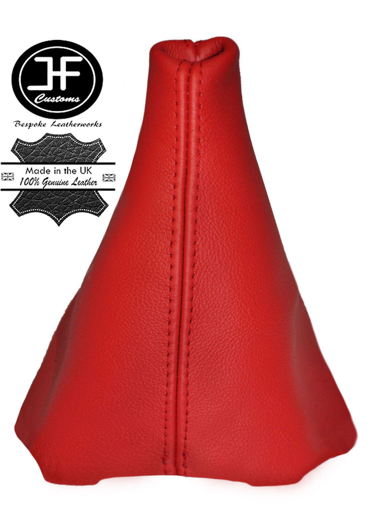 RED REAL LEATHER MANUAL GEAR GAITER FITS CITROEN C2 C3 2003-2009 CUSTOM NEW