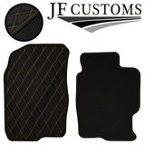 YELLOW DIAMOND STITCH VINYL 4X TAILORED FLOOR CARPETS FOR MAZDA 6 MK1 02-07 JF1