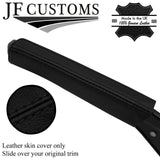 BLACK STITCH TOP-GRAIN LEATHER HANDBRAKE HANDLE COVER FOR PEUGEOT 405 87-97