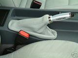 FITS BMW E36 SILVER LIGHT GREY LEATHER GEAR&HANDBRAKE GAITER CUSTOM NEW