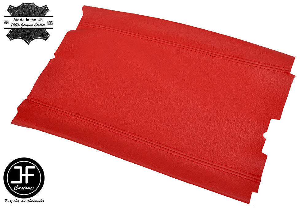 BRIGHT RED  LEATHER ARMREST LID COVER FITS HONDA S2000 1999-2003 CUSTOM NEW