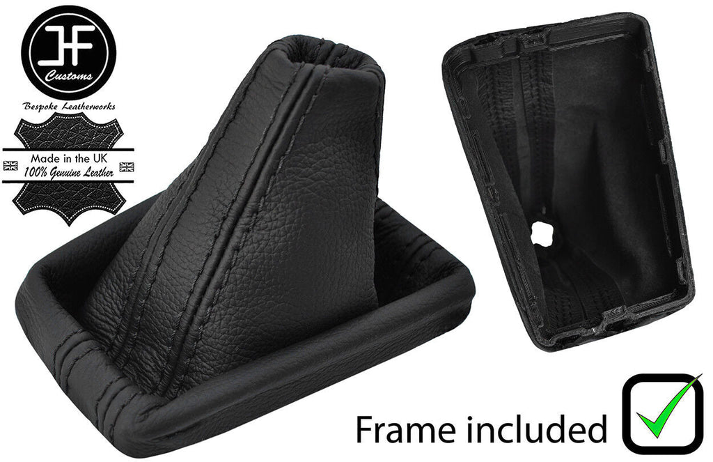 BLACK STITCH LEATHER DSG AUTOMATIC GAITER+PLASTIC FRAME FOR VW PASSAT B8 15-18