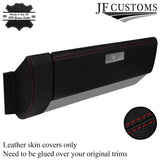 D RED STITCH LEATHER GLOVE BOX & END TRIM PANEL COVERS FOR VW T4 TRANSPORTER