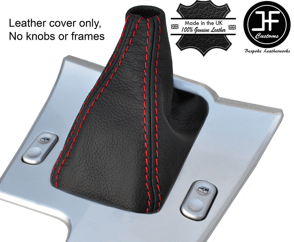 RED STITCH TOP GRAIN LEATHER MANUAL GEAR GAITER FITS CHRYSLER CROSSFIRE 03-08
