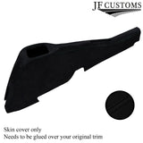 BLACK STICH CONSOLE TUNNEL SUEDE COVER FITS VAUXHALL OPEL VX220 SPEEDSTER 00-05