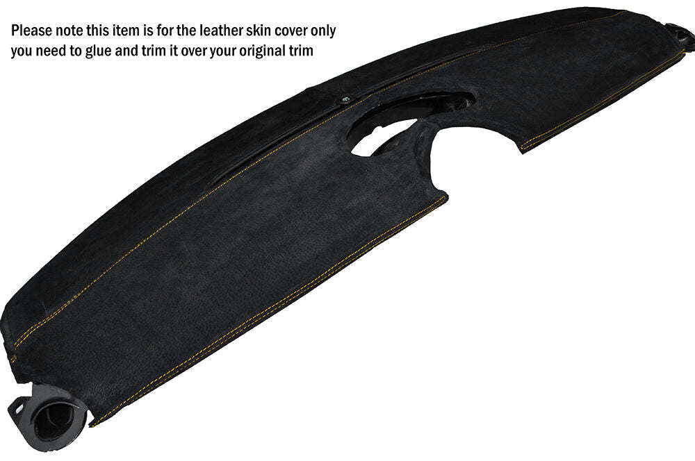 YELLOW STITCH TOP DASH DASHBOARD SUEDE COVER FITS BMW MINI COOPER R56 07-14