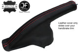 RED STITCHING MANUAL LEATHER HANDBRAKE COVER FITS FORD ECOSPORT 2013-2017