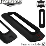 RED STITCH LEATHER HANDBRAKE BASE+FRAME FOR VW GOLF MK2 MKII GTI G60 RALLYE
