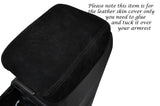 BLACK STITCH SUEDE ARMREST COVER FITS HONDA CIVIC SE SE-T ES ES-T EX GT 2012+