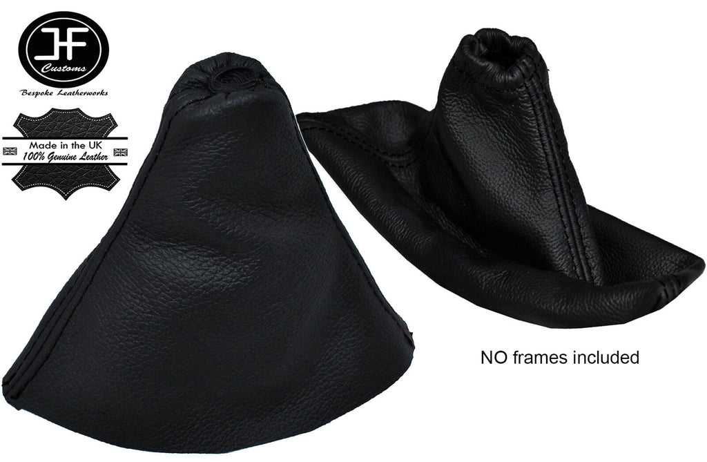 BLACK STITCHING BLACK LEATHER GEAR & HANDBRAKE GAITER FITS CITROEN C5 2008-2015