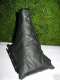 FITS ROVER 400 REAL BLACK LEATHER GEAR GAITER NEW CUSTOM NEW MADE IN UK