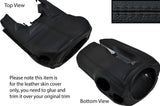 BLACK STITCHING STEERING SHROUD LEATHER SKIN COVER FITS ROVER 75 & MG ZT