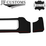 RED STITCH LEATHER 2X FRONT DASH TRIM COVERS FOR RANGE ROVER SPORT L494 13-21