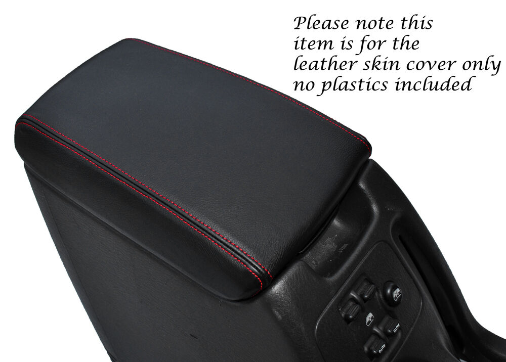 RED STITCH LEATHER ARMREST SKIN COVER FITS JEEP CHEROKEE LIMITED 2001-2005
