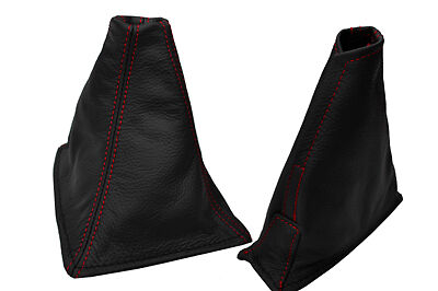 RED DOUBLE STITCHING 1989-1994 FITS NISSAN SKYLINE GTR GTS R32 LEATHER GAITERS