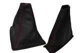 RED DOUBLE STITCHING 1989-1994 FITS NISSAN SKYLINE GTR GTS R32 LEATHER GAITERS