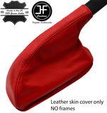 RED TOP GRAIN LEATHER COVER HANDBRAKE GAITER OVER RUBBER FOR FORD GRANADA MK1