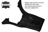 BLACK STITCH MANUAL GEAR SURROUND & GEAR GAITER SKIN COVERS FITS JAGUAR 420