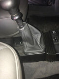WHITE STTICH TOP GRAIN LEATHER GEAR LEVER GAITER FITS SAAB 900 CLASSIC 78-93