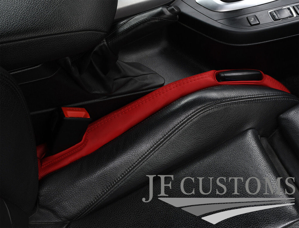 RED ITALIAN LEATHER 2X CAR KEY HOLDER PROTECTOR FITS AUDI TT MK3 2015-2020