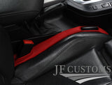 RED ITALIAN LEATHER 2X CAR KEY HOLDER PROTECTOR FITS AUDI TT MK3 2015-2020