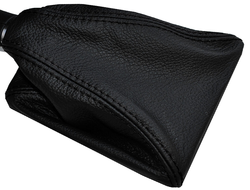 BLACK STITCHING LEATHER MANUAL GEAR GAITER FITS MERCEDES B CLASS W246 12-15