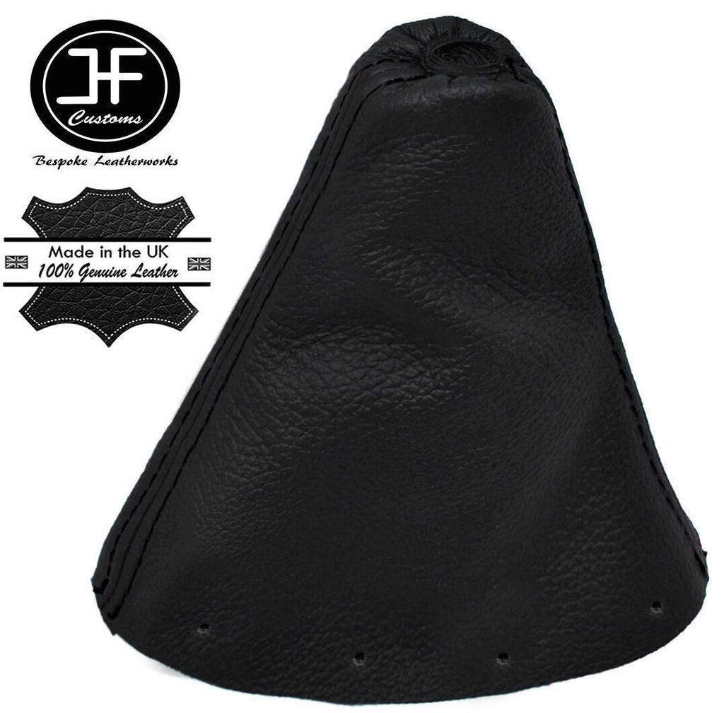 BLACK STITCHING REAL LEATHER GEAR GAITER FITS PEUGEOT 308 FL 2011-2013 6 SPEED