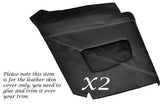 WHITE STITCHING FITS TRIUMPH STAG MK1 MK2 2X REAR QUARTER PANEL LEATHER COVERS