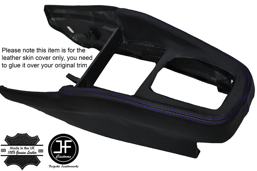 PURPLE STICH CONSOLE GEAR SURROUND LEATHER COVER FITS VW GOLF MK4 IV JETTA 98-05