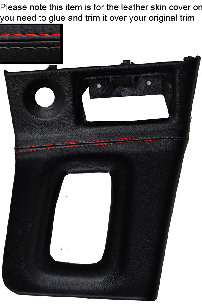 RED STITCH AUTO AUTOMATIC GEAR SURROUND SKIN COVER FITS NISSAN SKYLINE R33