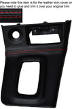 RED STITCH AUTO AUTOMATIC GEAR SURROUND SKIN COVER FITS NISSAN SKYLINE R33