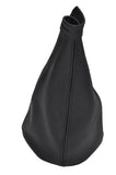 black stitch FITS LOTUS ECLAT 75-86 LEATHER GEAR GAITER CUSTOM NEW MADE IN UK