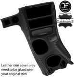 GREY STITCH CONSOLE SHIFT BEZEL SURROUND SKIN COVER FITS CORVETTE C5 97-04