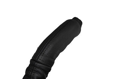 black stitching  FITS JAGUAR XJ8 XJR X308 97-03 HANDBRAKE HANDLE LEATHER COVER
