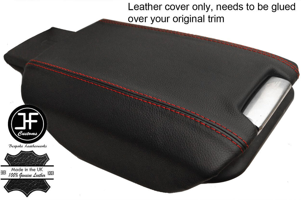 RED STITCHING ARMREST LID LEATHER COVER FITS PORSCHE CAYENNE 92A 2011-2016