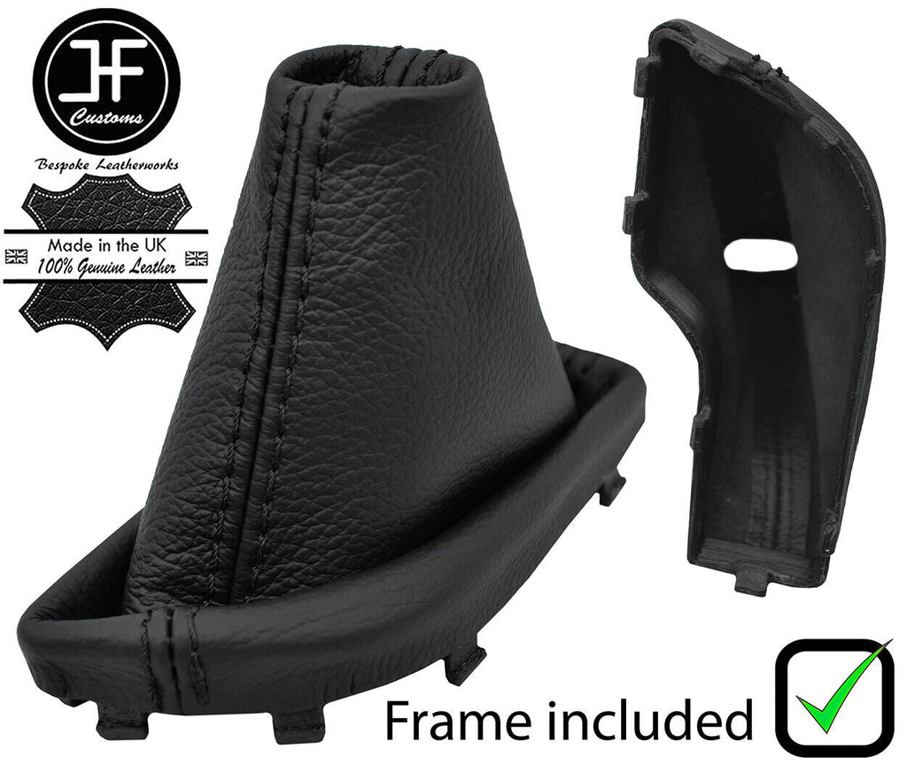 BLACK STITCH LEATHER AUTOMATIC GEAR+PLASTIC FRAME FITS HYUNDAI SONATA 11-14