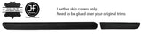 BLACK & BLACK LEATHER DASH DASHBOARD TRIM COVERS FOR RENAULT CLIO MK2 01-05