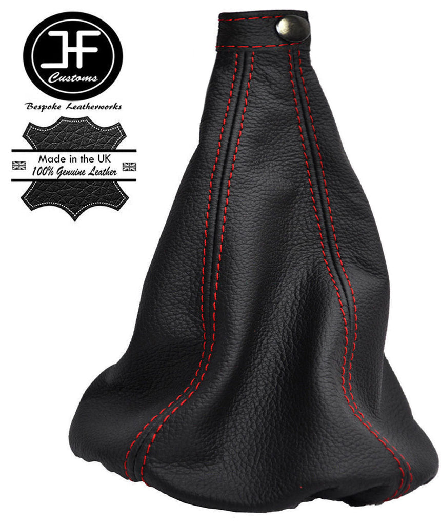 RED STITCHING GENUINE LEATHER MANUAL GEAR GAITER FITS HYUNDAI ACCENT 05-2011
