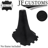 BLACK STITCH TOP GRAIN LEATHER GEAR GAITER FITS TOYOTA COROLLA G6 G6R 97-00