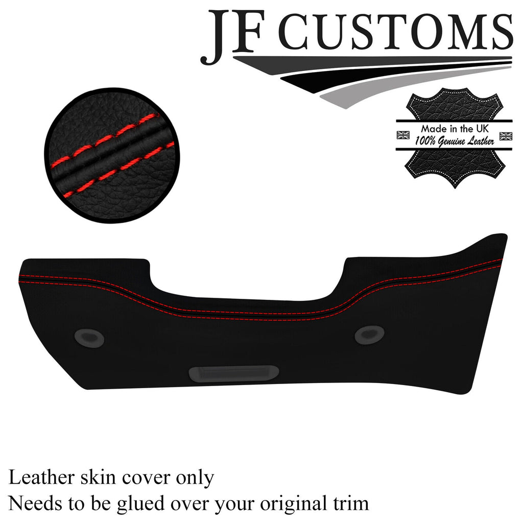 RED STITCH ITALIAN LEATHER LOWER DASH STEERING TRIM COVER FOR NISSAN 300ZX Z32