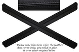 BLACK STITCH 2X DOOR SILL TRIM SKIN COVERS FITS NISSAN 300ZX Z32 1990-1996