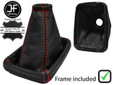 RED STITCH LEATHER MANUAL GEAR+PLASTIC FRAME FOR VAUXHALL VECTRA B 1995-2003