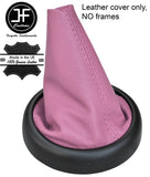 PINK TOP GRAIN REAL LEATHER GEAR GAITER FITS BMW MINI R50 R52 R53 2001-2006