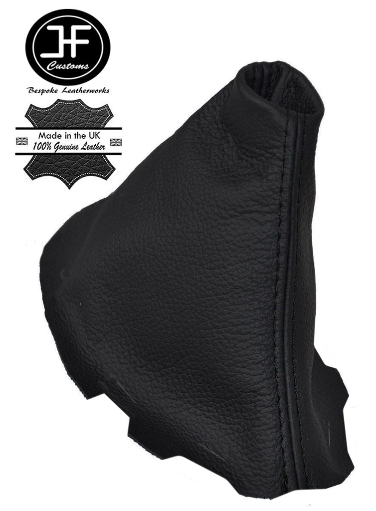 BLACK STITCH MANUAL LEATHER GEAR STICK GAITER FITS HYUNDAI I30 2012-2015