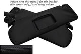 BLACK STITCH FITS AUDI A4 CABRIO CONVERTIBLE 2007-2009 2X SUN VISORS COVERS