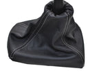 WHITE STITCHING FITS CHEVROLET DAEWOO LACETTI 2004-2009 LEATHER GEAR GAITER ONLY